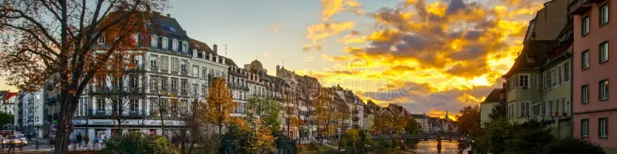 coucher de soleil strasbourg été